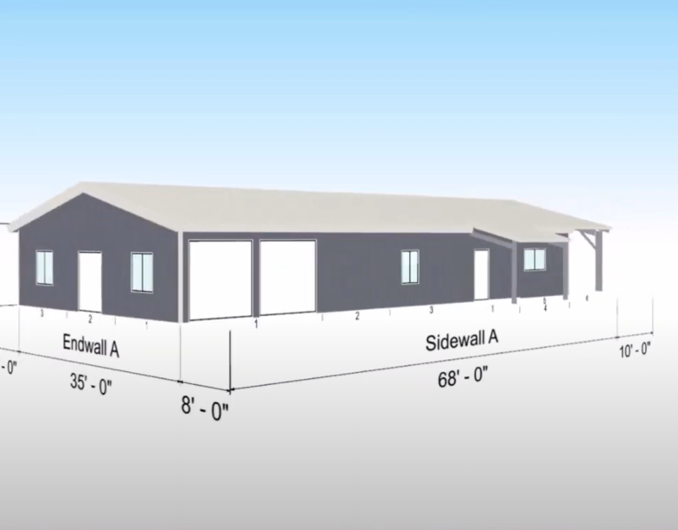 Beautiful galvanized steel barndominiums in Chinle, Arizona, showcasing modern design and sustainable living