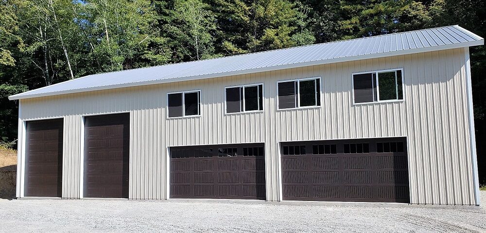 Stunning galvanized steel barndominiums in Yuma, Arizona, showcasing modern architecture and rugged durability