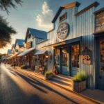 Image of galvanized steel shops in Cameron Park, Texas, showcasing durable construction and design