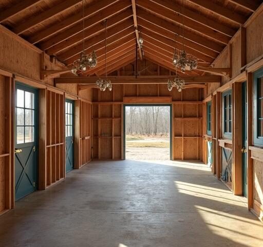 Exterior view of a 1800 SQ FT BARNDOMINIUM showcasing its modern design and spacious layout.