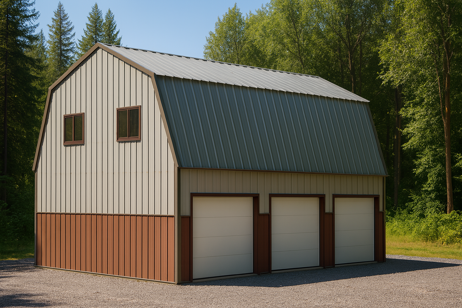 24-x-30-gambrel-roof-3-car-garage-barndominium-kit