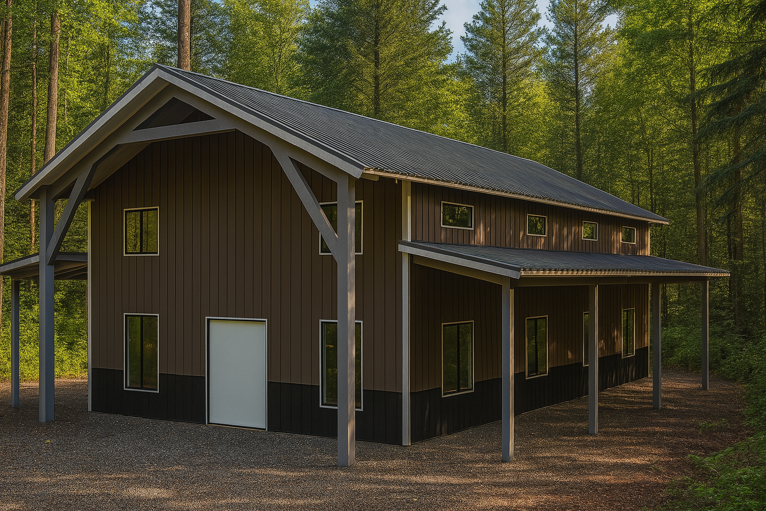 30-x-40-gable-double-leanto-barndominium-steel-house-kit