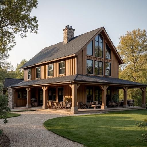 Stunning 6 BEDROOM BARNDOMINIUM featuring open floor plan and beautiful countryside views for ultimate relaxation