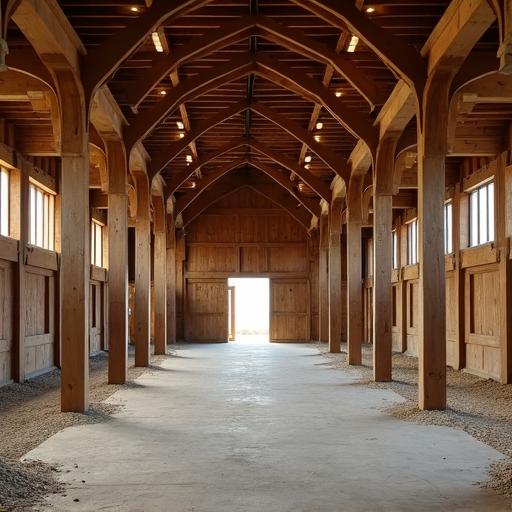 Stylish barndominium inside featuring large windows and cozy furnishings for comfortable living
