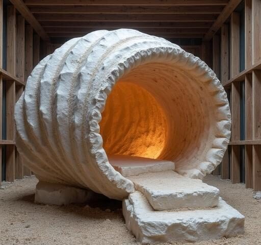 A spacious barn dome structure showcasing a barnominium shell design, blending functionality with rustic charm.