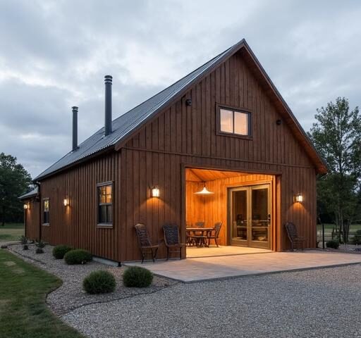 Modern steel barndominium kits showcase durable design and versatility for residential living and workspace solutions.