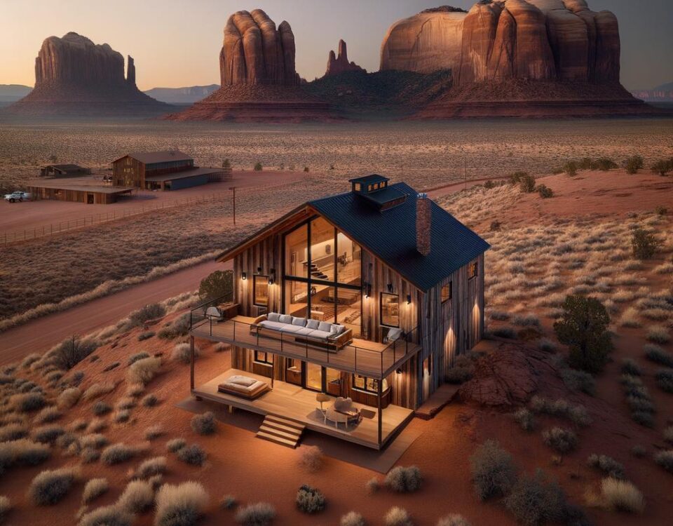 Beautifully designed 2 bedroom barndominium Arizona with rustic charm and modern amenities.