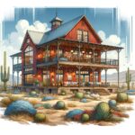 Spacious 3 bedroom barndominium Arizona with modern amenities and rustic charm.