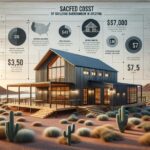A barn-style home under construction, highlighting barndominium cost in Arizona for potential buyers.