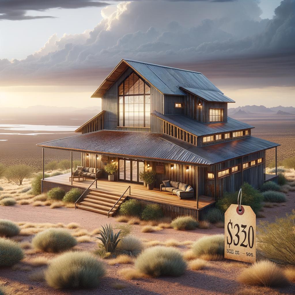 Interior view of a barn-dominium, showcasing stylish design and barndominium cost in Arizona