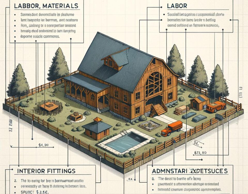 Detailed breakdown of barndominium cost per square foot for budget planning considerations.