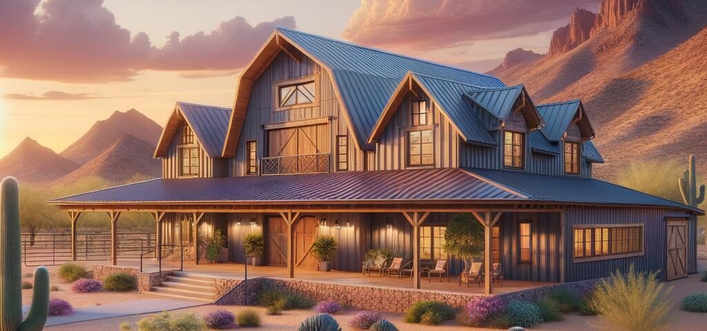 Rustic barndominium land in Arizona offers stunning landscapes and modern living opportunities.