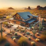 Spacious barndominium with shop in Arizona, showcasing modern design and rustic charm.