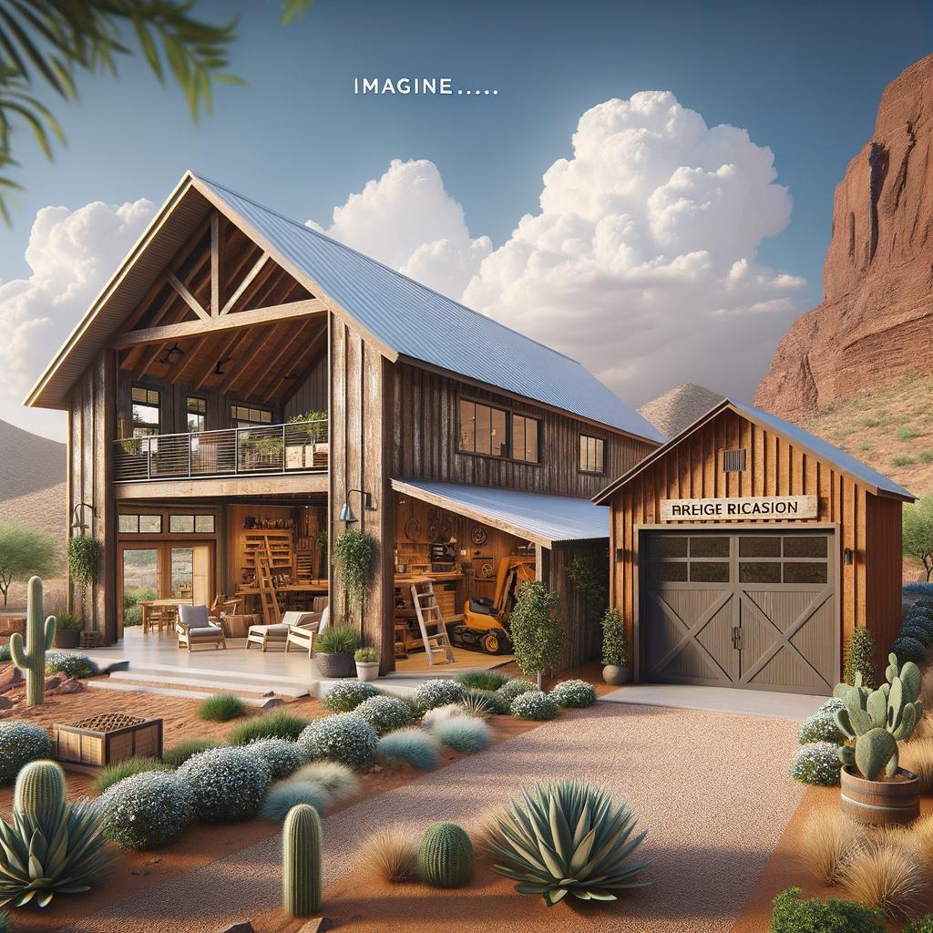 Picturesque barndominium with shop in Arizona, perfect for living and working in harmony