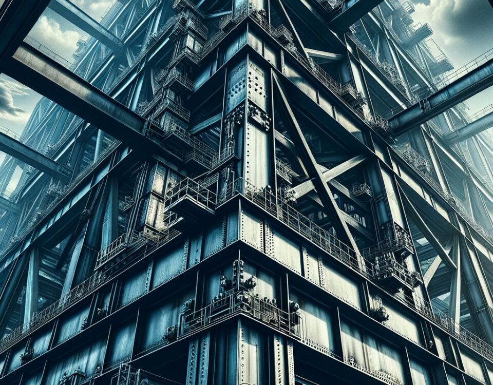 A strong building showcasing durable steel construction for long-lasting resilience and stability.