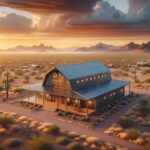 Fire resistant barndominium in Arizona showcasing durable materials and modern design features.