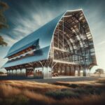 Modern fire resistant steel barndominium designed for safety and durability in all weather conditions.