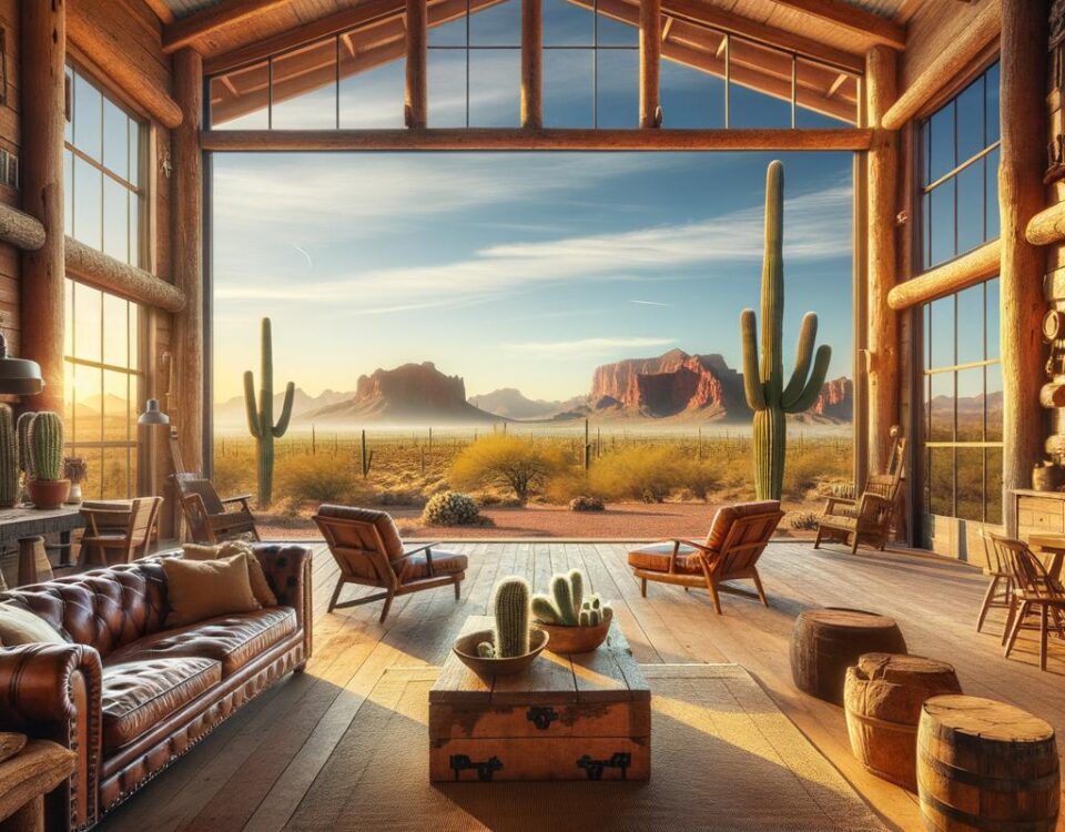 Open living barndominium Arizona featuring spacious interiors and modern design elements.