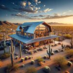 Image of a modern Scottsdale barndominium featuring spacious interiors and rustic design elements.