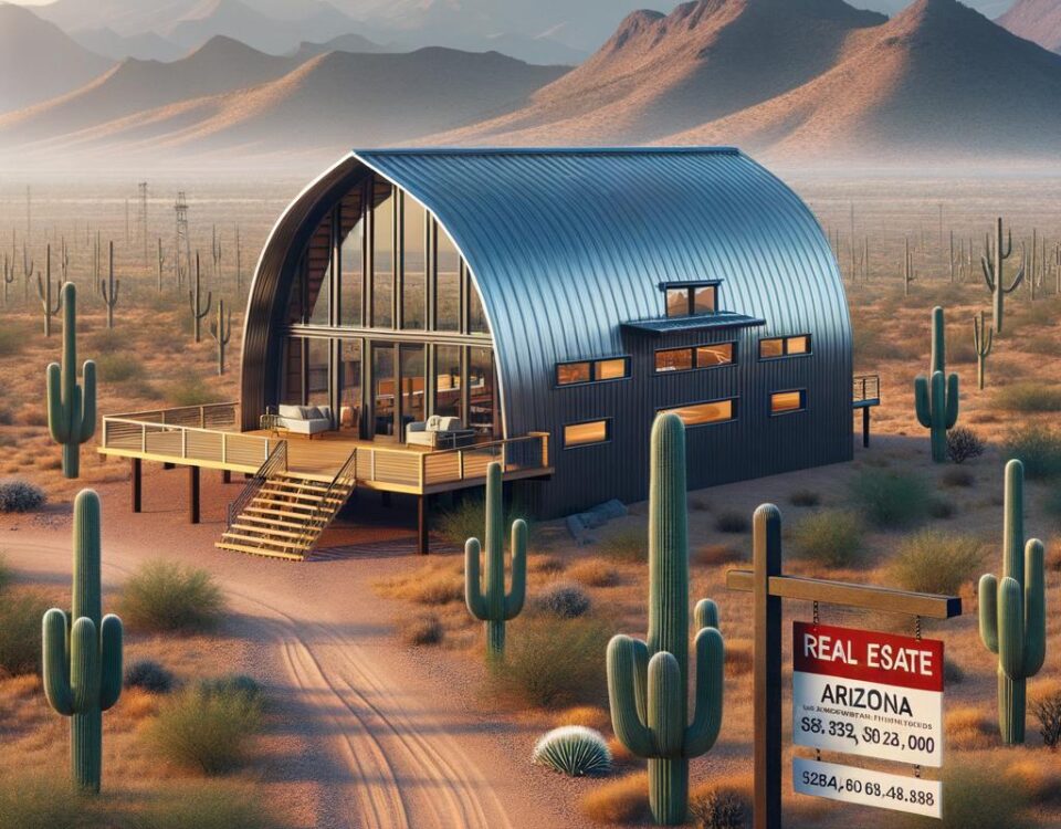 Affordable steel barndominium cost in Arizona for modern living and agricultural use.