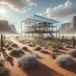 A modern steel frame home in Arizona showcasing energy efficiency and durability against harsh weather conditions.