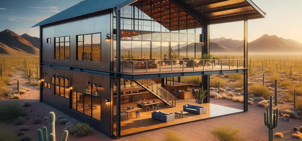 Turnkey steel barndominium Arizona ready for immediate move-in with modern amenities and spacious layout.