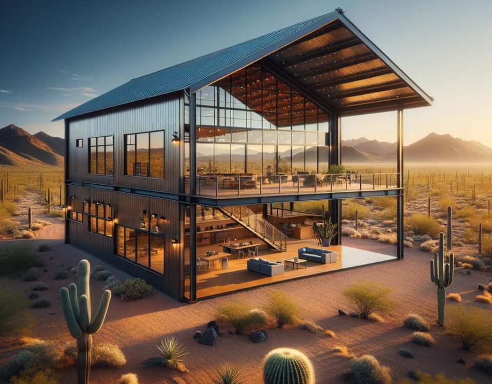 Turnkey steel barndominium Arizona ready for immediate move-in with modern amenities and spacious layout.